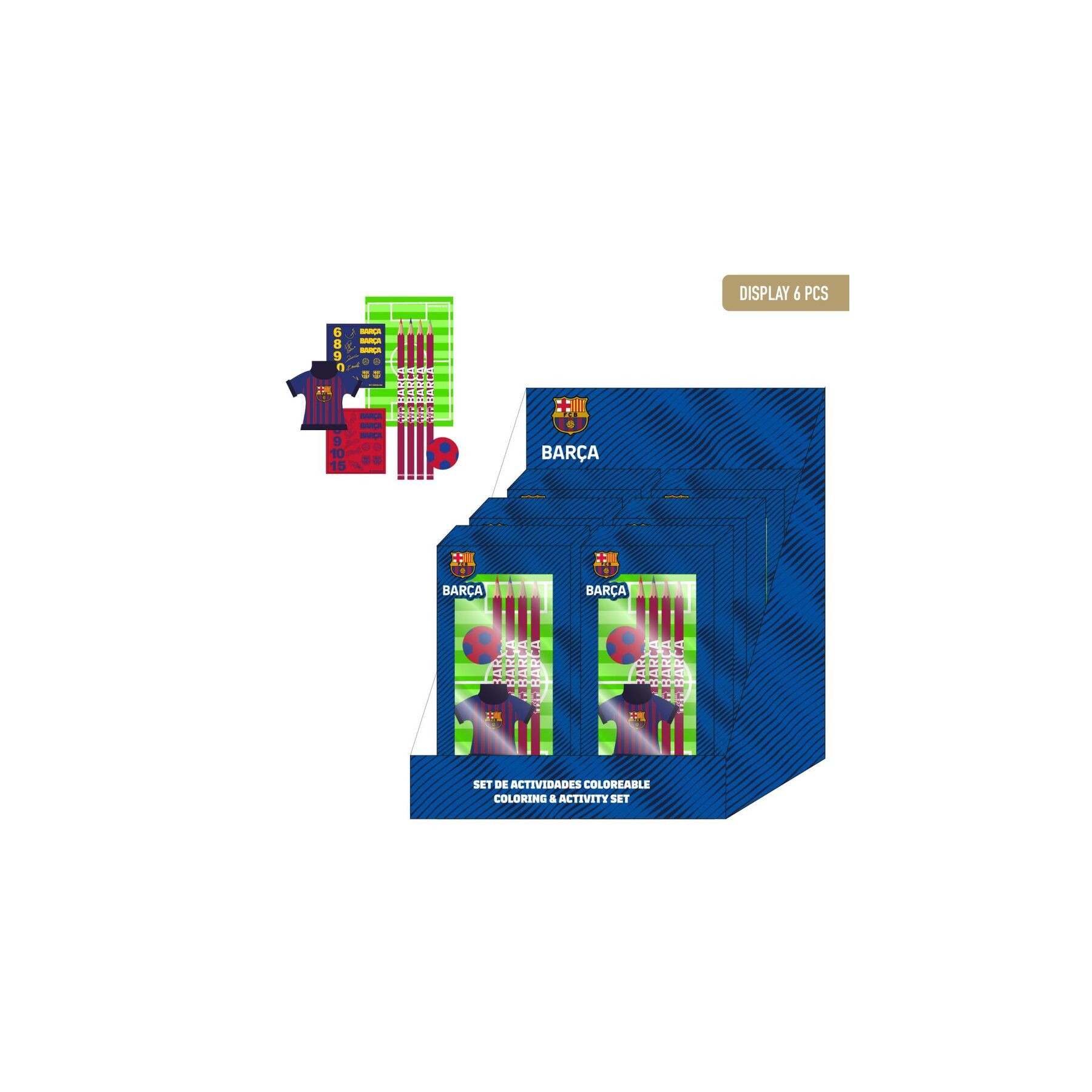 Set papeleria coloreable F.C. Barcelona