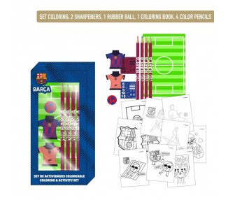 Set papeleria coloreable F.C. Barcelona