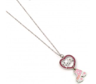 Colgante Corazon Patinete Barbie