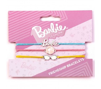 Set 3 pulseras Amistad Barbie