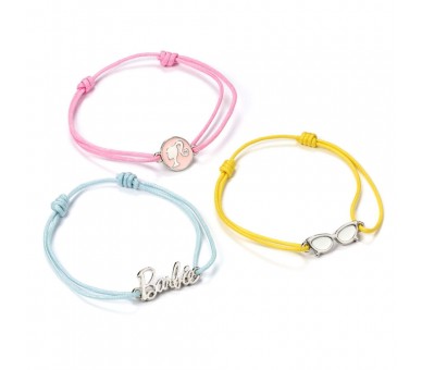 Set 3 pulseras Amistad Barbie