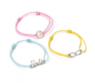Set 3 pulseras Amistad Barbie