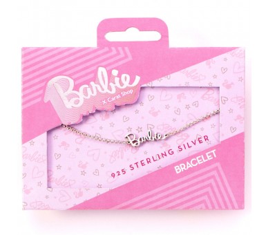 Pulsera Nombre Logo Barbie plata