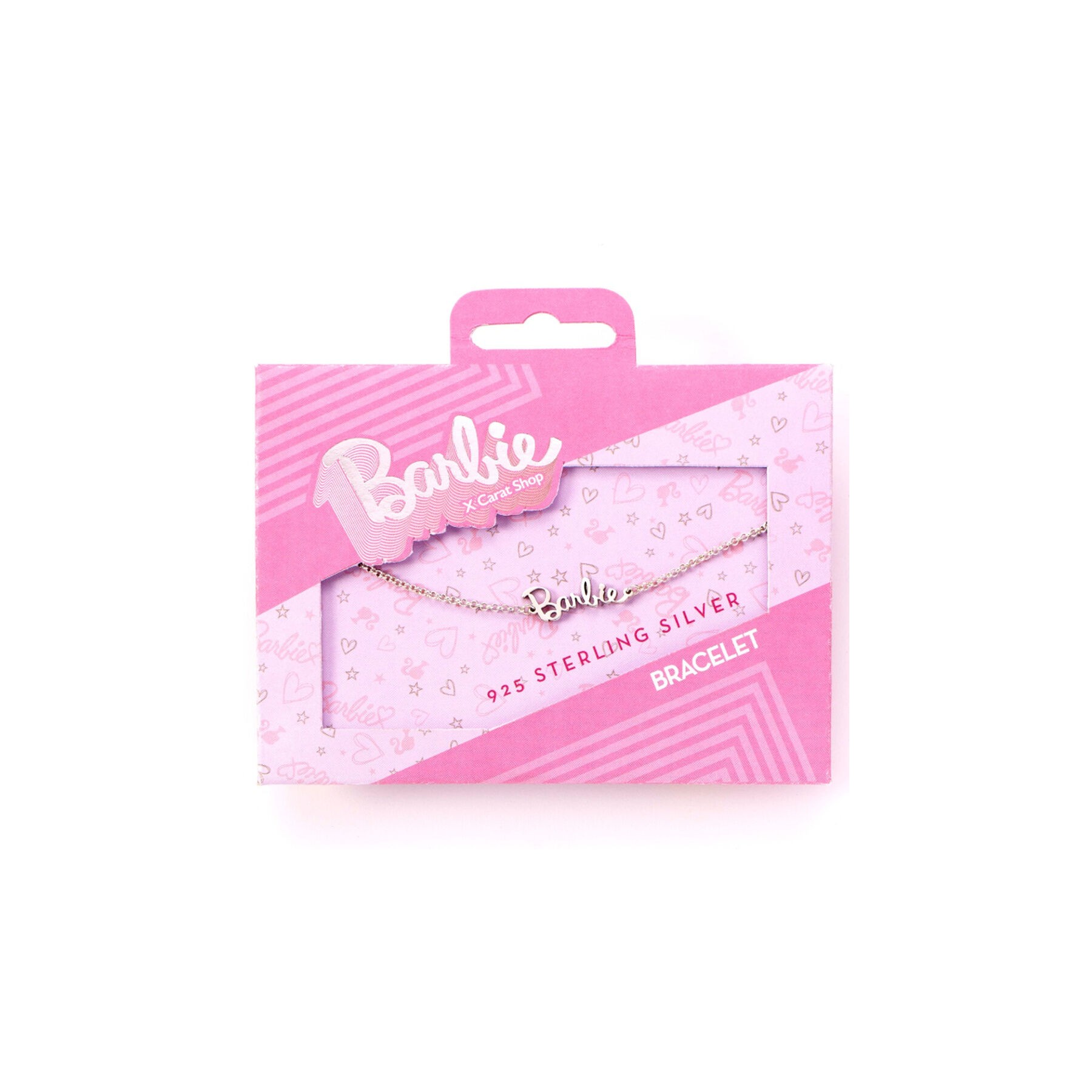 Pulsera Nombre Logo Barbie plata