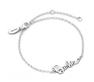 Pulsera Nombre Logo Barbie plata