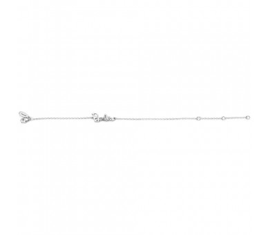 Pulsera Nombre Logo Barbie plata