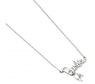 Colgante Nombre Logo Silhouette Barbie plata