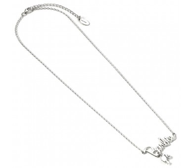 Colgante Nombre Logo Silhouette Barbie plata