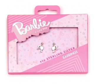 Pendientes Silhouette Barbie plata