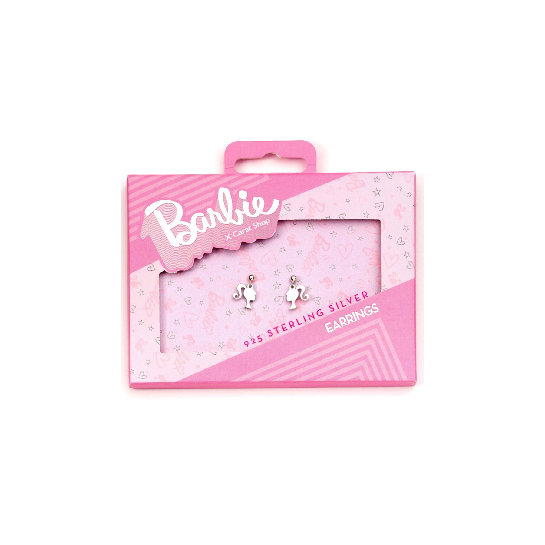 Pendientes Silhouette Barbie plata