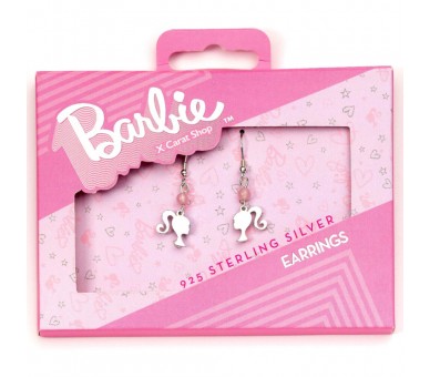 Pendientes Silhouette Barbie plata