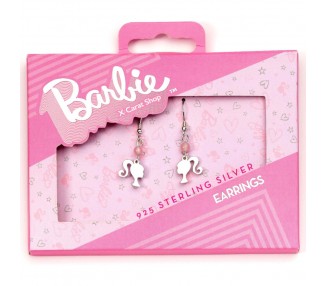 Pendientes Silhouette Barbie plata