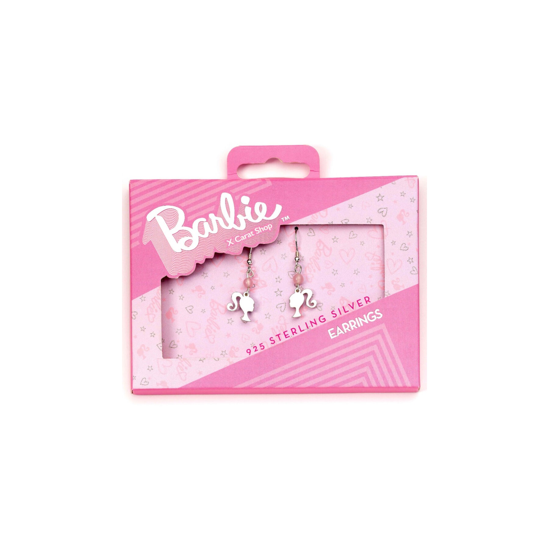 Pendientes Silhouette Barbie plata