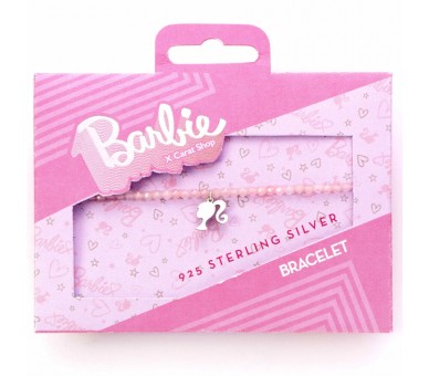 Pulsera Silhouette Charm Barbie plata