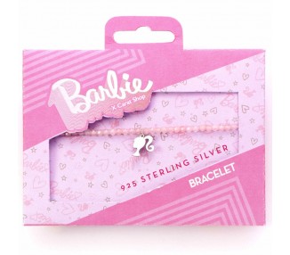 Pulsera Silhouette Charm Barbie plata