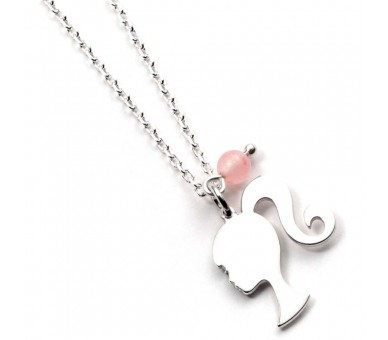 Colgante Silhouette Barbie plata