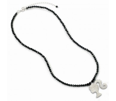 Colgante Silhouette Barbie plata