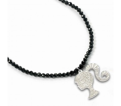 Colgante Silhouette Barbie plata