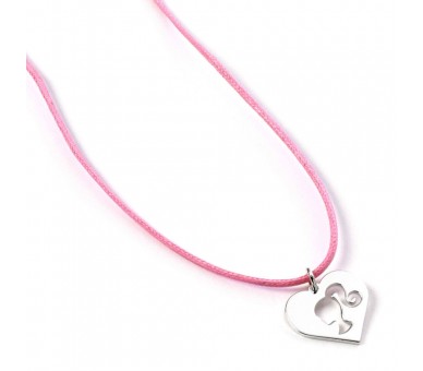 Colgante Silhouette Barbie plata
