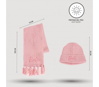 Set gorro y bufanda Barbie