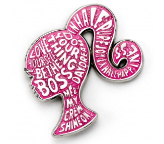 Pin Sparkly Silhouette Barbie