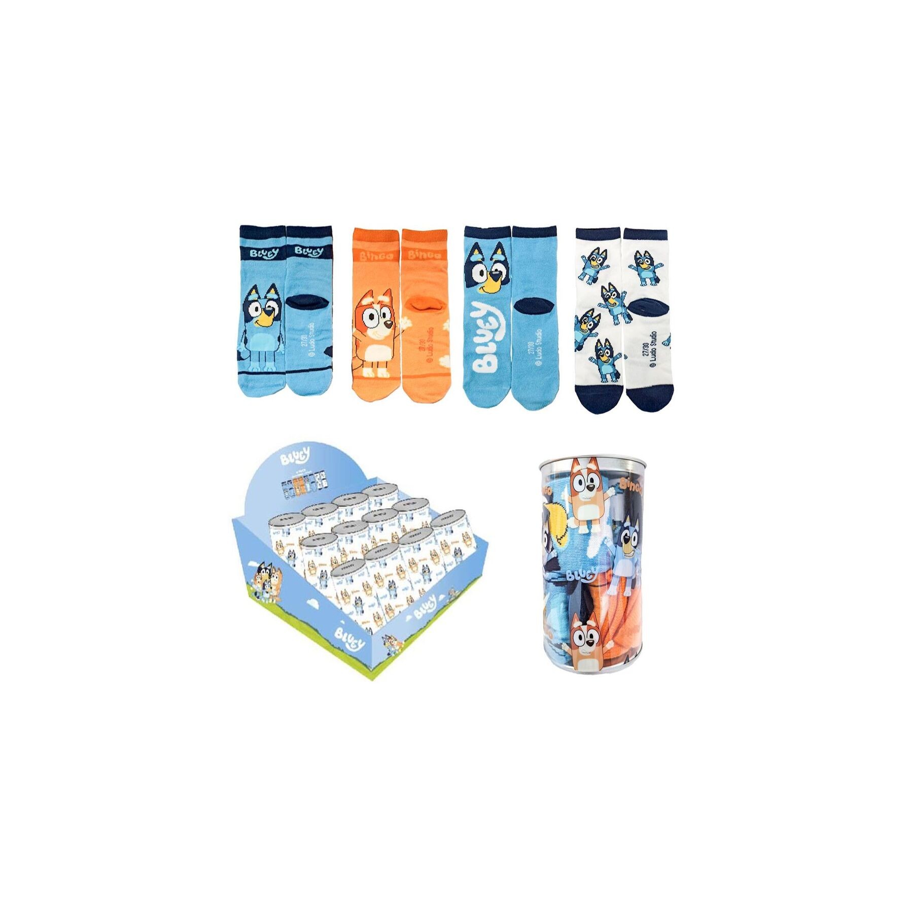 Set 4 pares calcetines Bluey