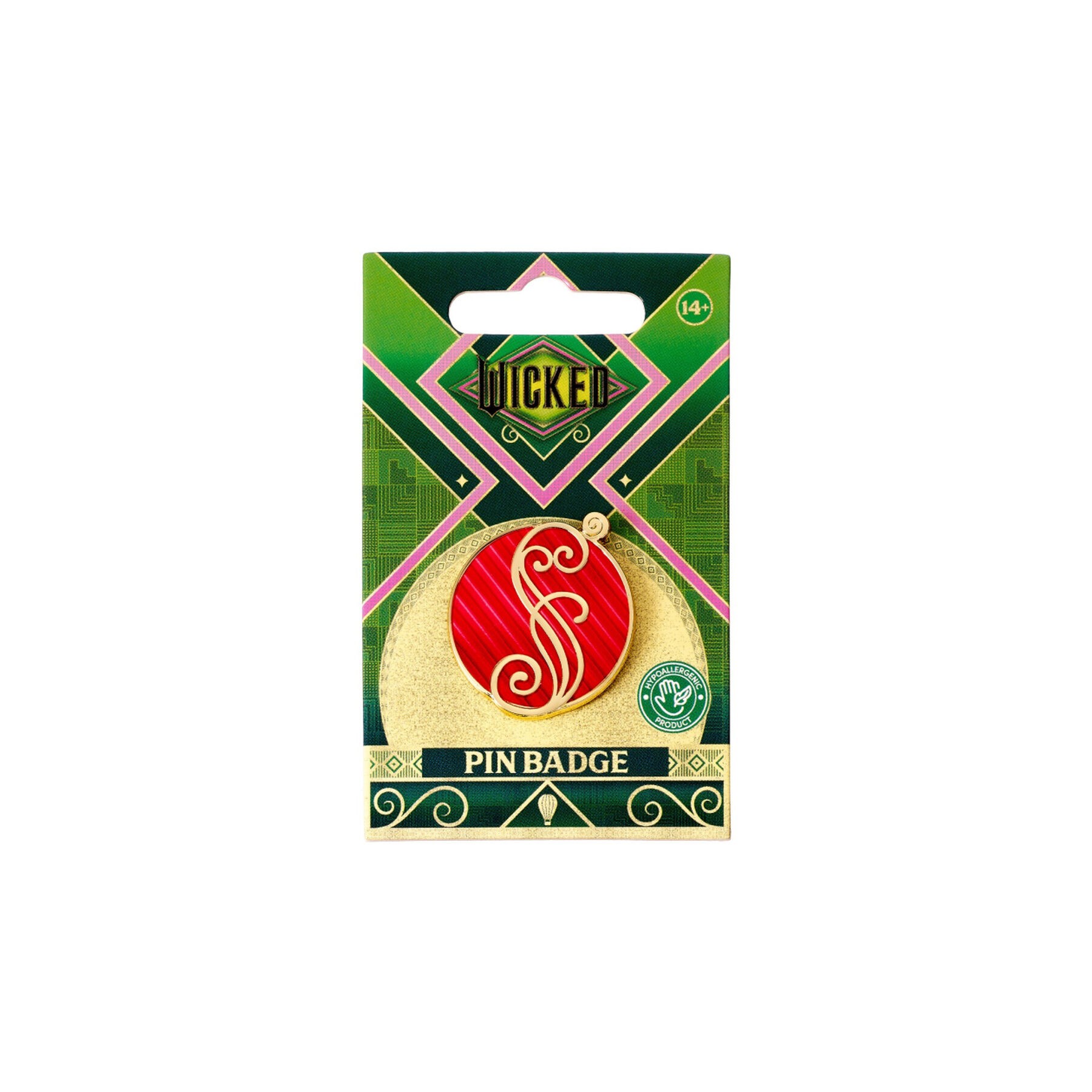 Pin Logo Glinda Pink Shiz Wicked