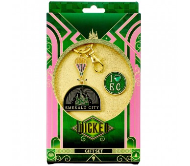 Set regalo llavero + Pin Emerald City Hot Air Balloon Wicked