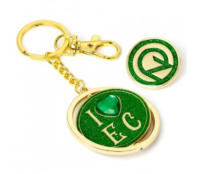 Set regalo llavero + Pin I Love Emerald City Keyring Oz Logo Wicked