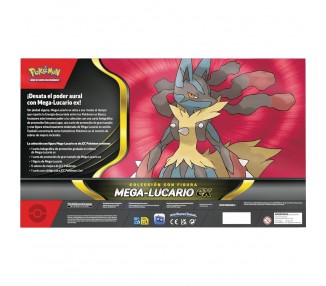 Blister cartas Mega Lucario Ex Pokemon Latino