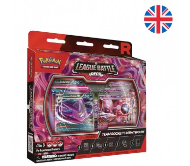 Blister cartas League Battle Deck Team Rockets Mewtwo Ex Pokemon ingles