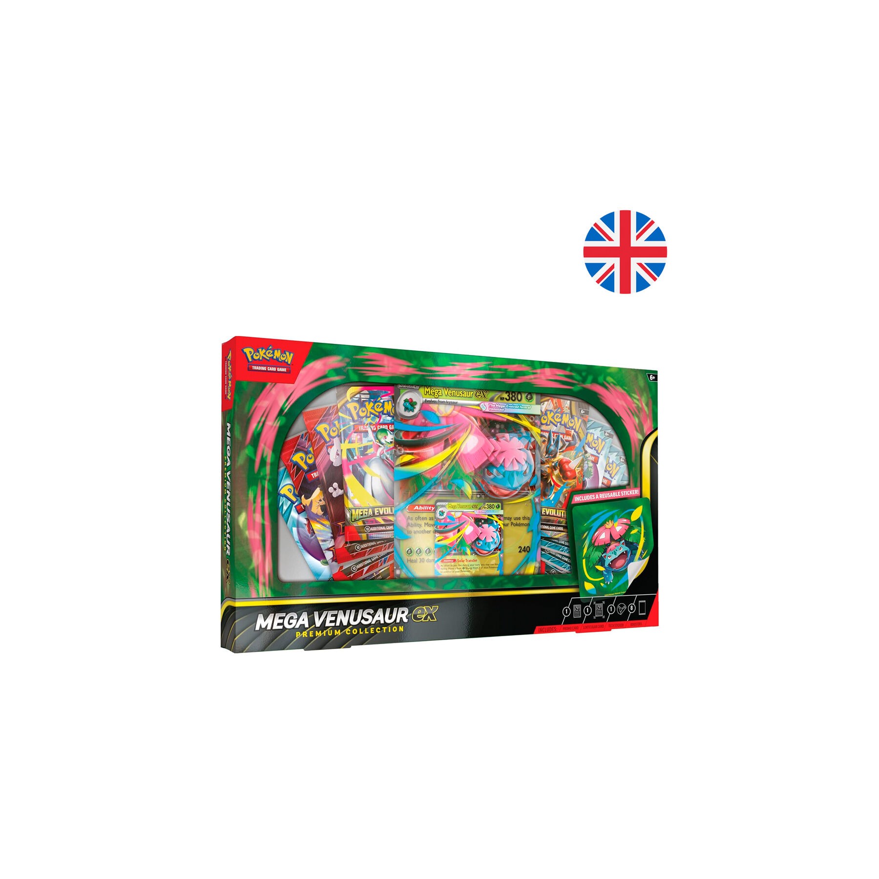 Blister Premium cartas Mega-Venusaur Pokemon ingles