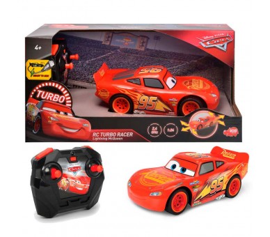 Coche radio control Rayo McQueen Cars Disney Pixar 1:24