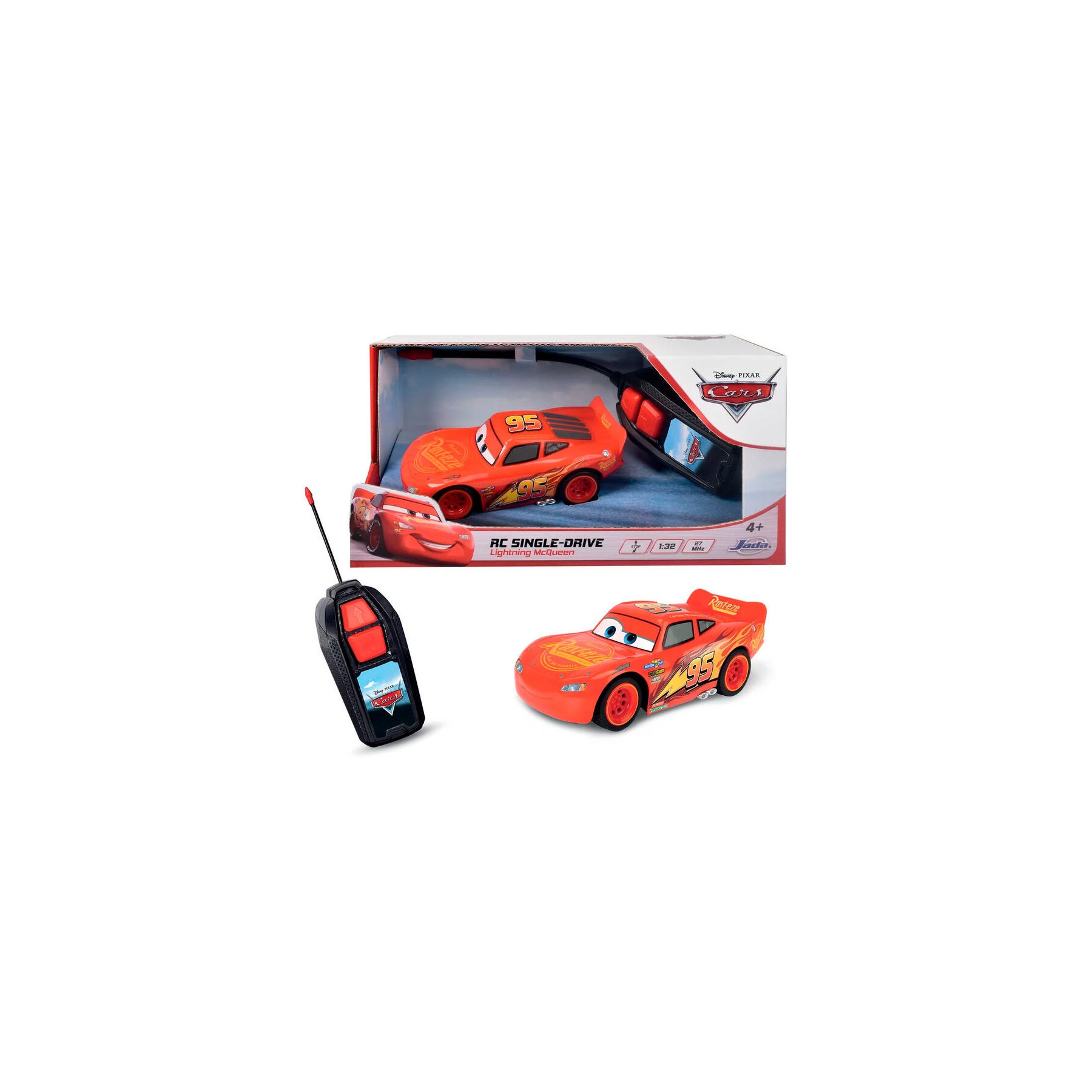 Coche radio control Rayo McQueen Cars Disney Pixar 1:32