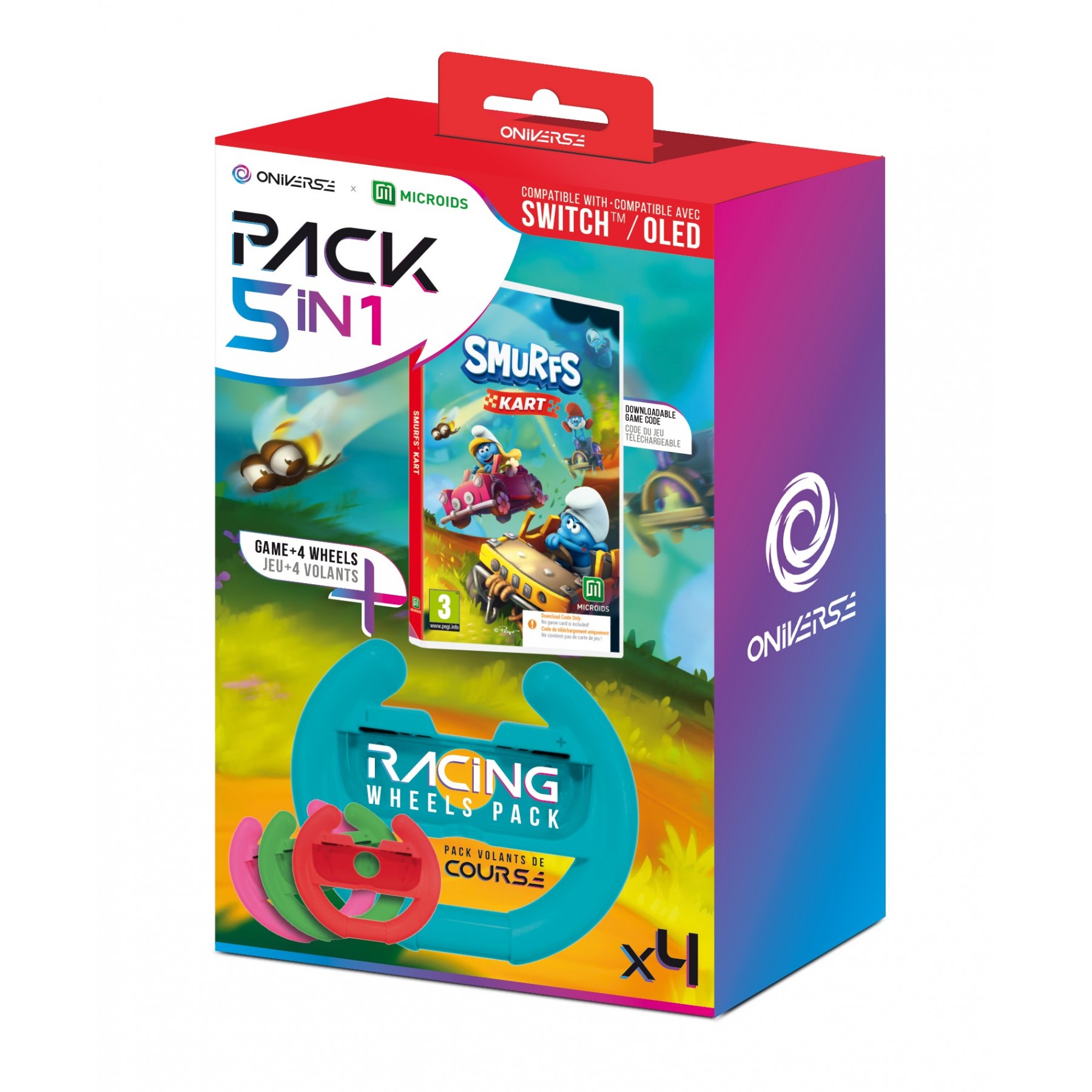 Oniverse 4 wheels + Smurfs Kart (Code in Box)