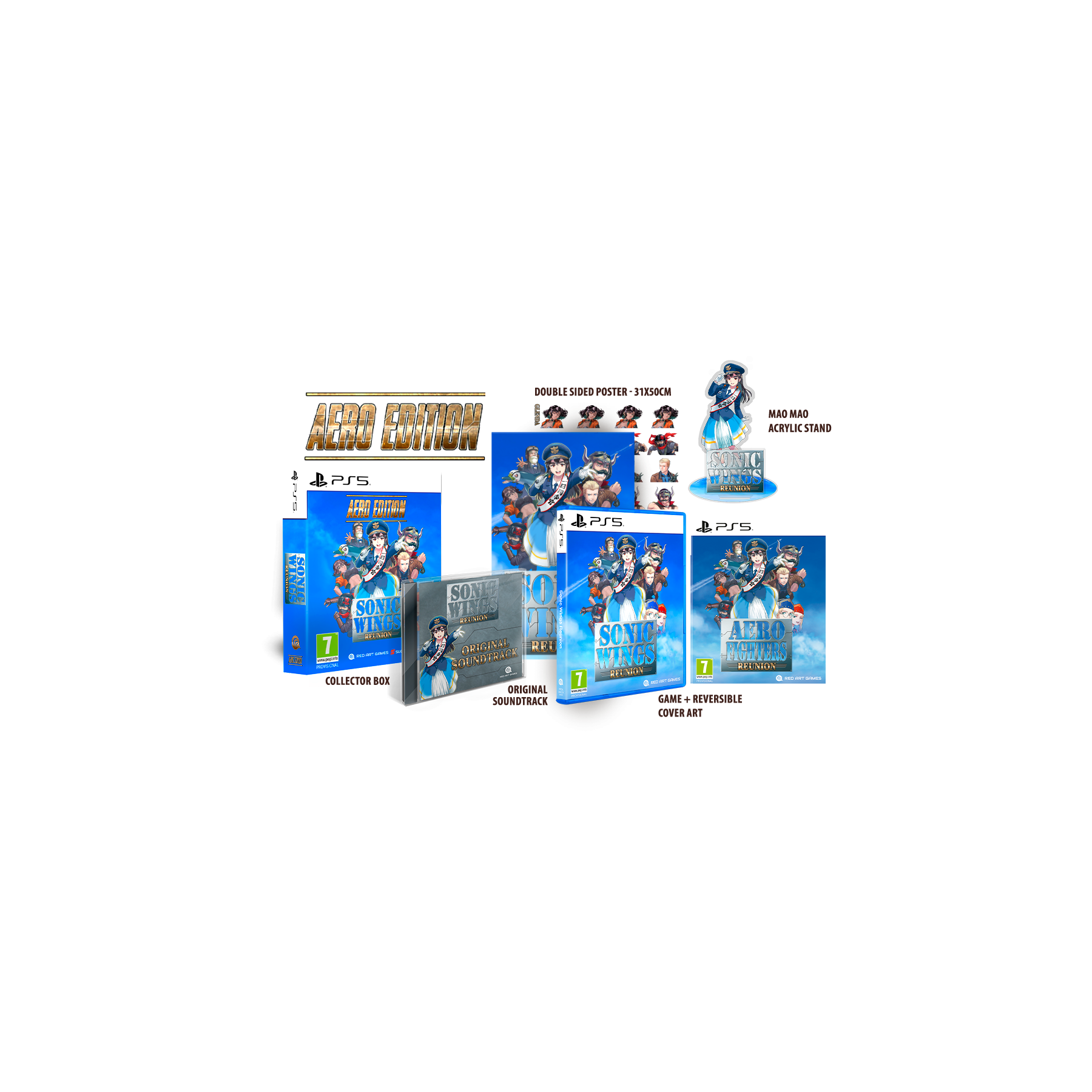 Sonic Wings Reunion Collector Edition Juego Fisico para Consola Sony PlayStation 5 PS5