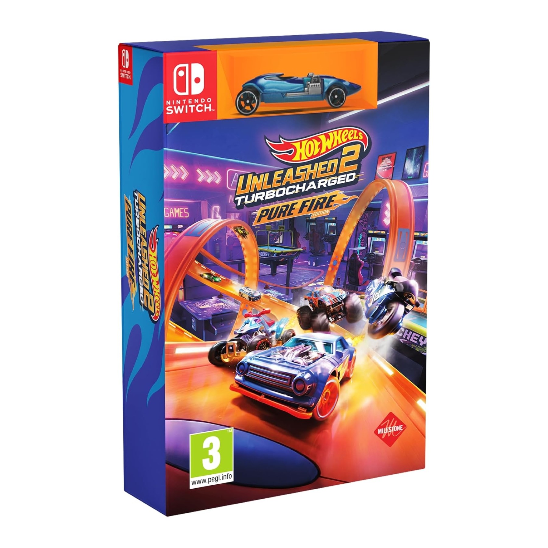 Hot Wheels Unleashed 2: Turbocharged Pure Fire Edition Juego Fisico para Consola Nintendo Switch PAL ES