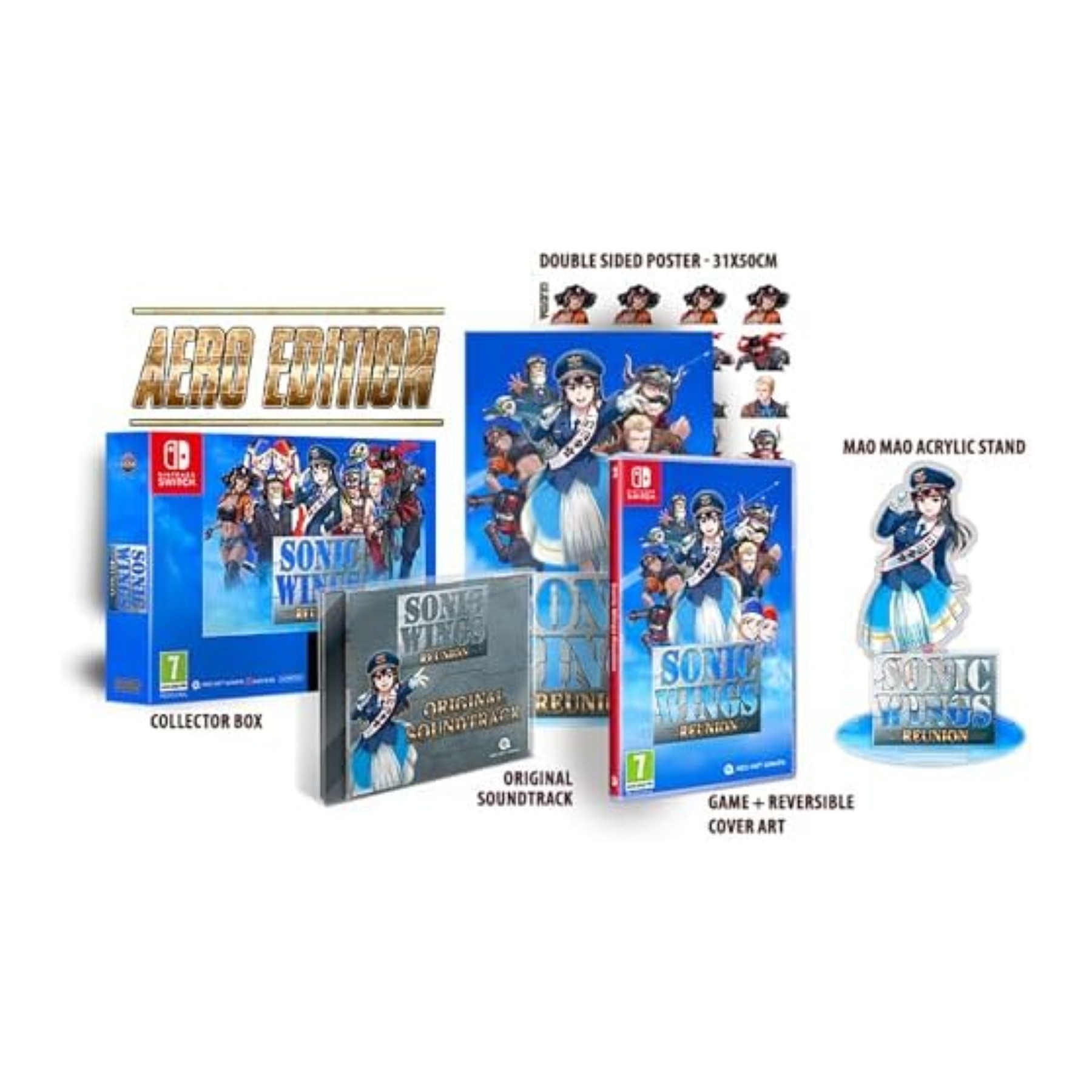 Sonic Wings Reunion - Collector's Edition Juego Fisico para consola Nintendo Switch