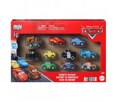 Blister 10 mini coches Cars Disney Pixar