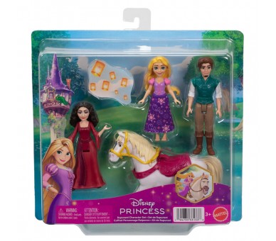 Blister 4 figuras Rapunzel Enredados Disney