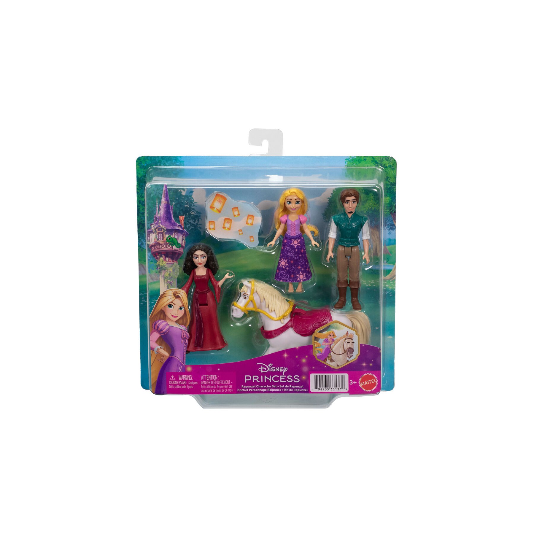 Blister 4 figuras Rapunzel Enredados Disney