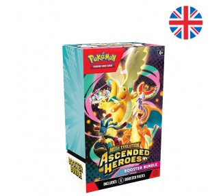 Juego de cartas Booster Bundle Heroes Ascendentes 2.5 Megaevolucion Pokemon ingles