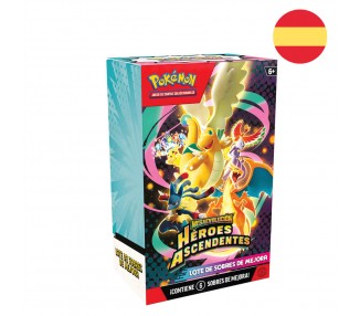 Juego de cartas Booster Bundle Heroes Ascendentes 2.5 Megaevolucion Pokemon español