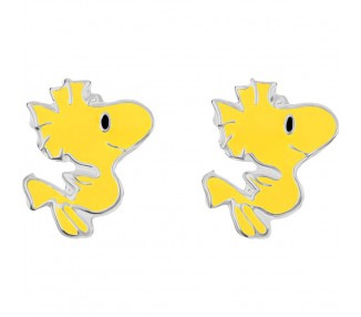 Pendientes Woodstock Snoopy Peanuts plata