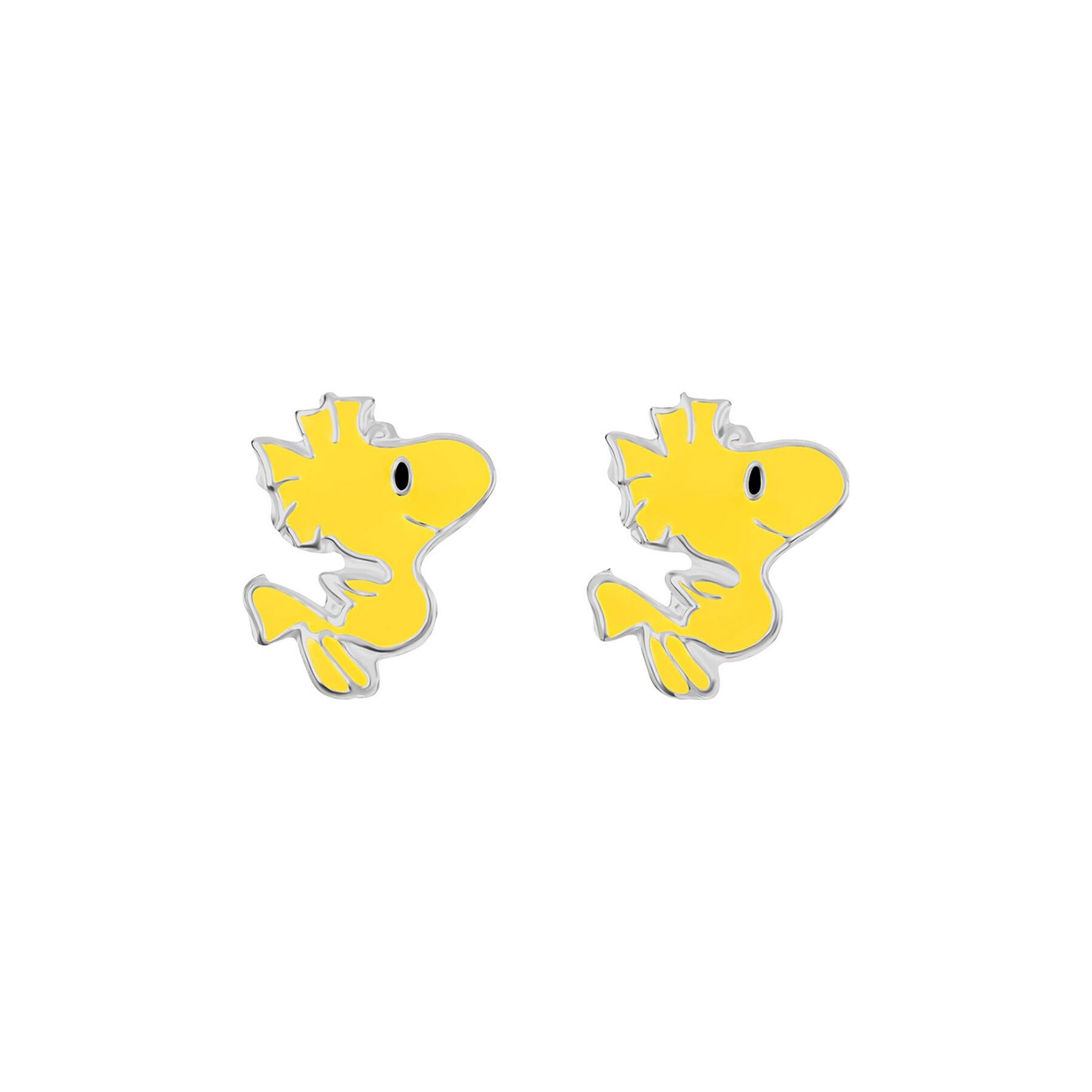 Pendientes Woodstock Snoopy Peanuts plata