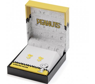 Pendientes Woodstock Snoopy Peanuts plata