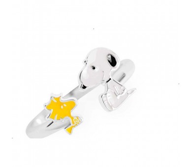 Anillo pie Snoopy Peanuts plata