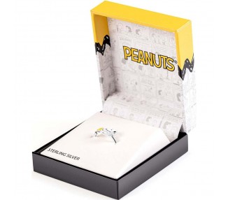 Anillo pie Snoopy Peanuts plata