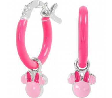 Pendientes Charm Minnie Disney plata