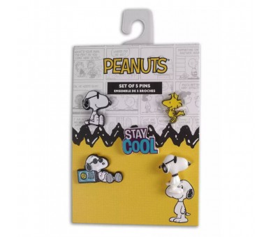 Set 5 pins Snoopy Peanuts